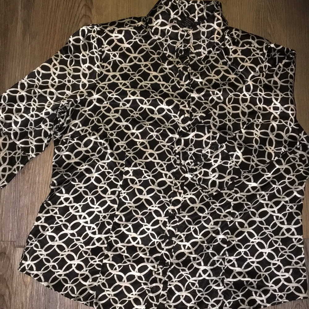 NINETY **3/4 Sleeve Blouse 2x